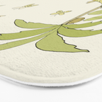 peaceful life pura vida costa rica // retro surf art by surfy birdy Bath Mat Gallery Image 3