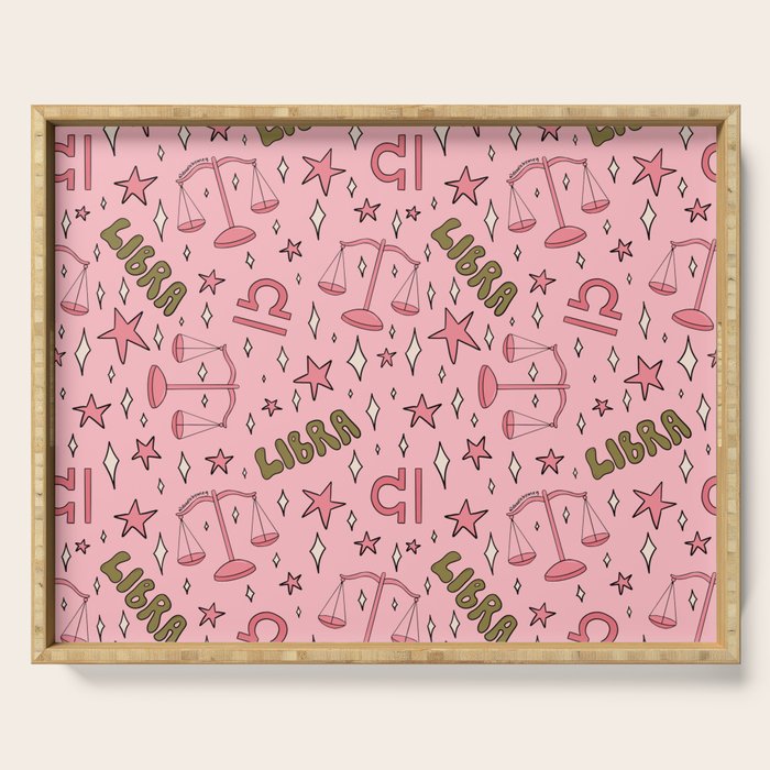 Libra Print Serving Tray Gallery Image 1