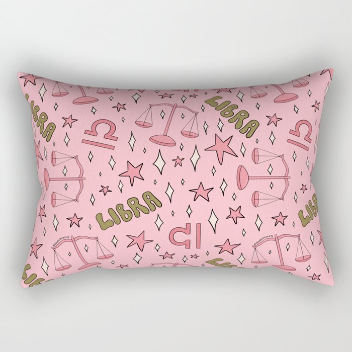 Libra Print Rectangular Pillow Gallery Image 1