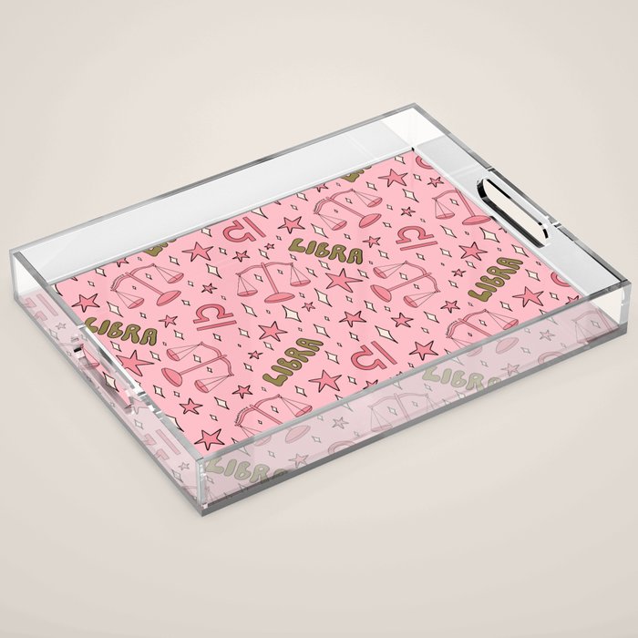 Libra Print Acrylic Tray Gallery Image 1