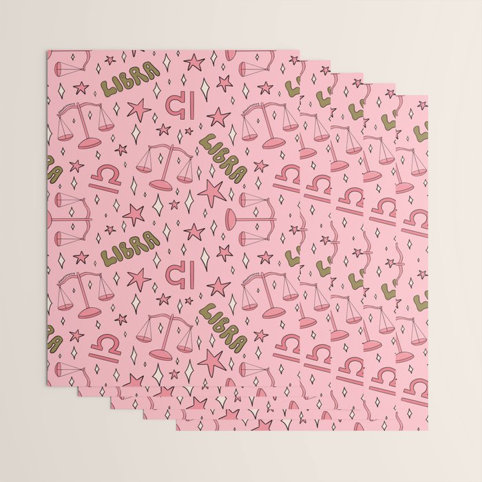 Libra Print Wrapping Paper Gallery Image 3