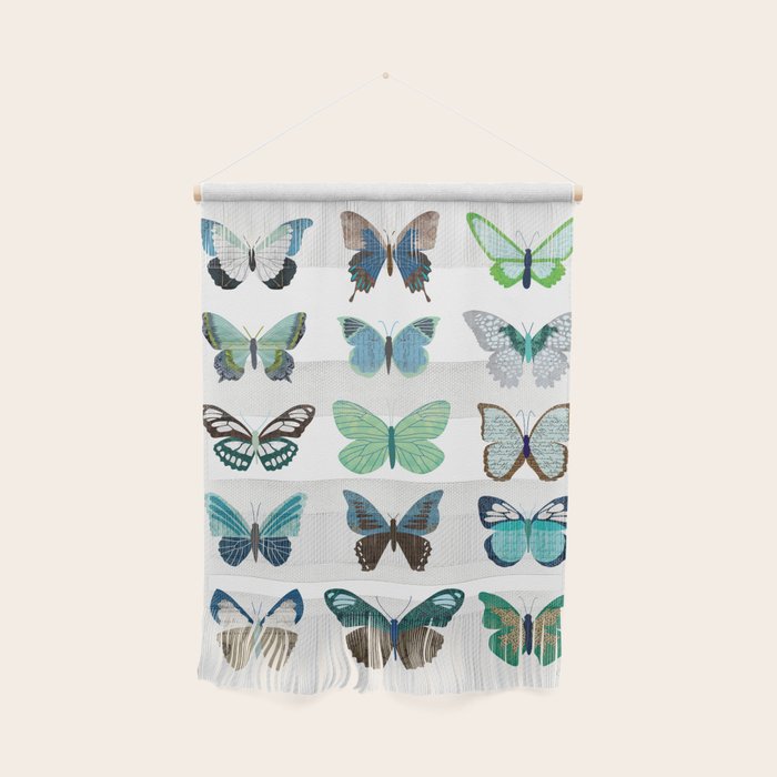 Green and Blue Butterflies Wall Hanging Gallery Image 1