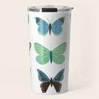 Green and Blue Butterflies Travel Mug Gallery Image 1