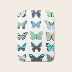 Green and Blue Butterflies Bath Mat Gallery Image 1