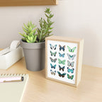 Green and Blue Butterflies Mini Art Print Gallery Image 2