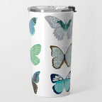 Green and Blue Butterflies Travel Mug Gallery Image 2