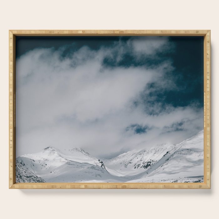 Winter Mountain Landscape II Serving Tray Gallery Image 1