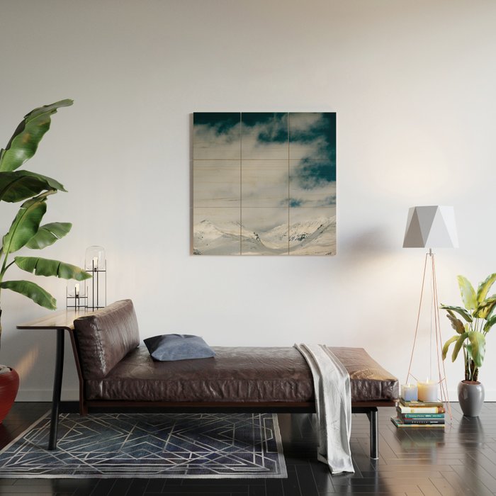 Winter Mountain Landscape II Wood Wall Art Gallery Image 2