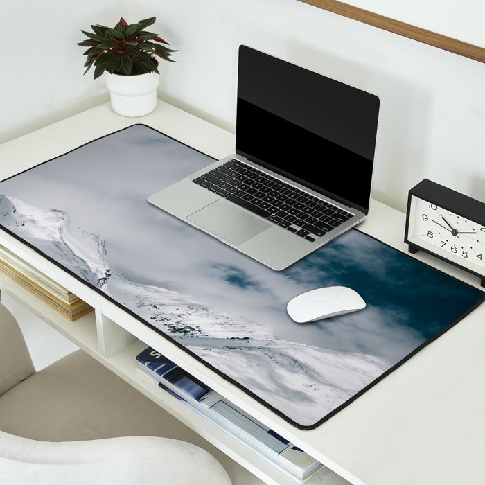 Winter Mountain Landscape II Desk Mat Gallery Image 2