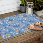Keep Going, Keep Growing - Blue Outdoor Rug Gallery Image 2