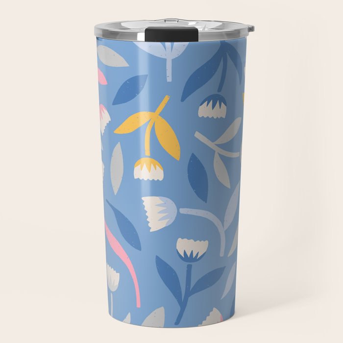 Keep Going, Keep Growing - Blue Travel Mug Gallery Image 1