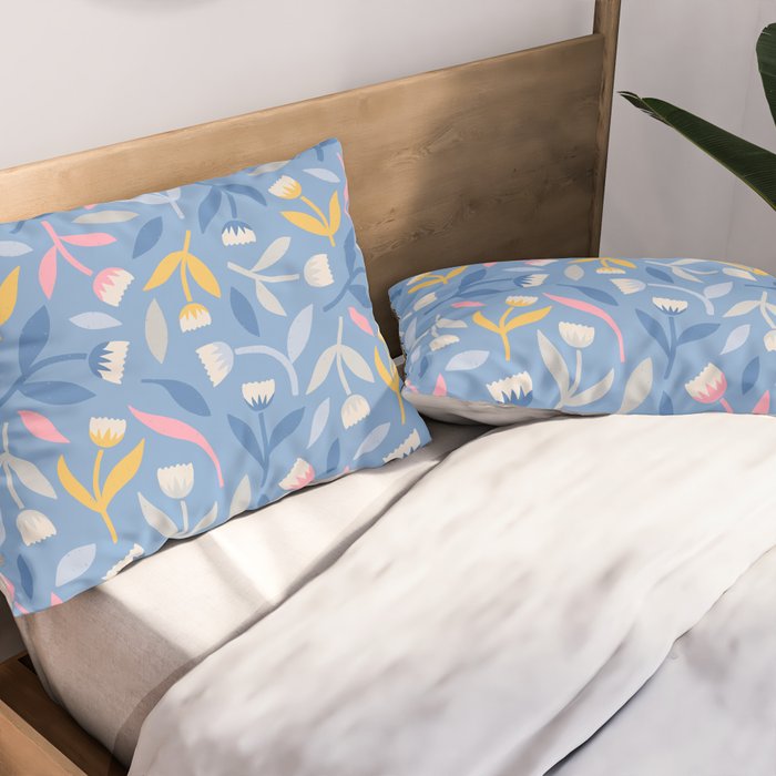 Keep Going, Keep Growing - Blue Pillow Sham Gallery Image 2