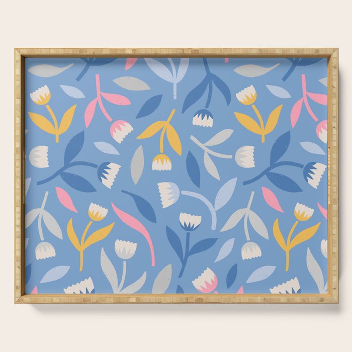 Keep Going, Keep Growing - Blue Serving Tray Gallery Image 1