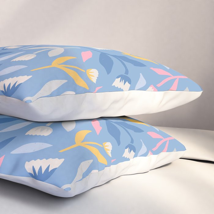 Keep Going, Keep Growing - Blue Pillow Sham Gallery Image 3