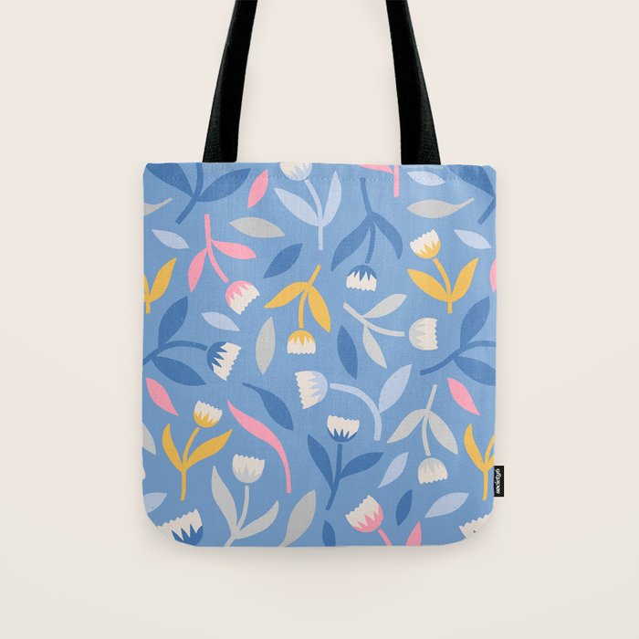 Keep Going, Keep Growing - Blue Tote Bag Gallery Image 1