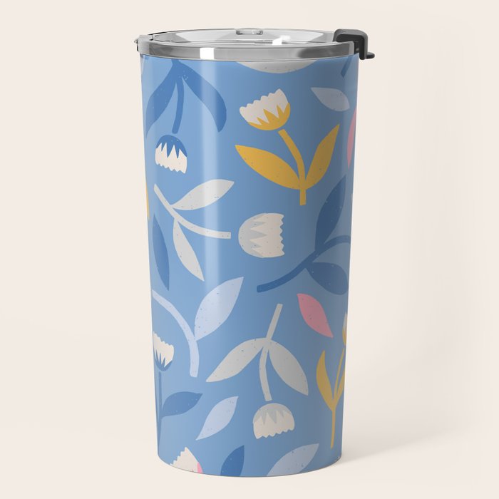 Keep Going, Keep Growing - Blue Travel Mug Gallery Image 2