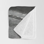 Little Boy and Bottles of Wine, Black and White Vintage Art Throw Blanket Gallery Image 3