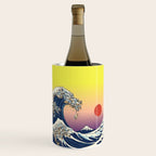 The Great Wave Of  Cat Wine Chiller Gallery Image 1