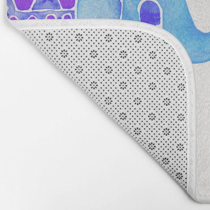 Elephant Collection - Indigo Palette Bath Mat Gallery Image 2