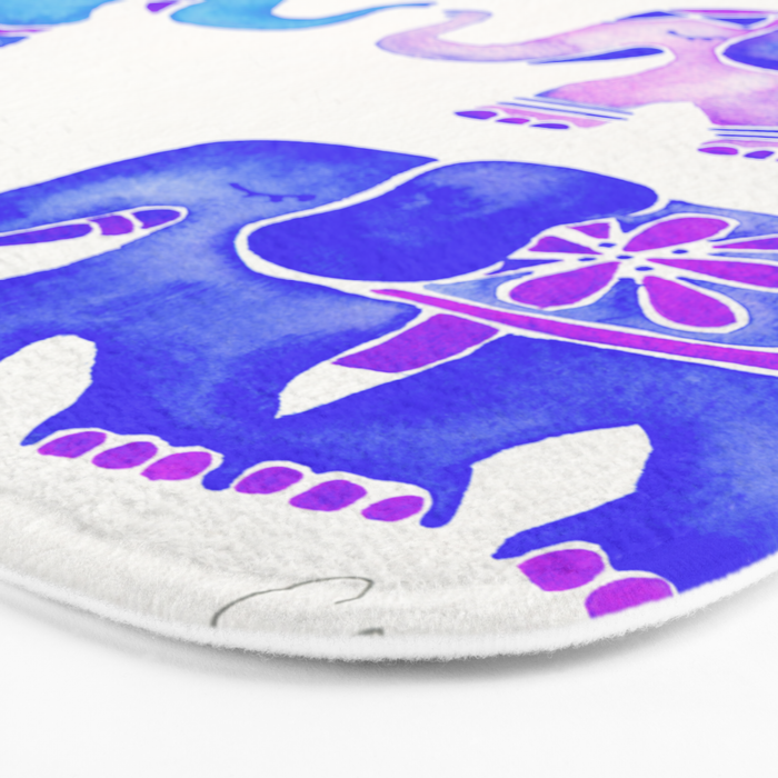 Elephant Collection - Indigo Palette Bath Mat Gallery Image 3