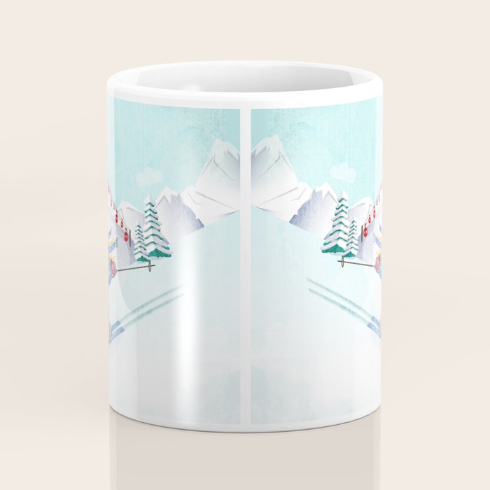 Skiing Girl Coffee Mug Gallery Image 4