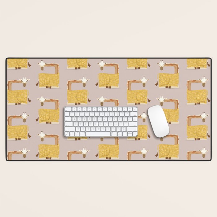 Whimsical Giraffe Desk Mat Gallery Image 1