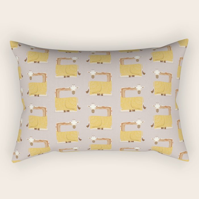 Whimsical Giraffe Rectangular Pillow Gallery Image 1