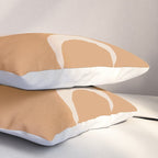 Moon Shapes Minimalism - Desert Sand Pillow Sham Gallery Image 3