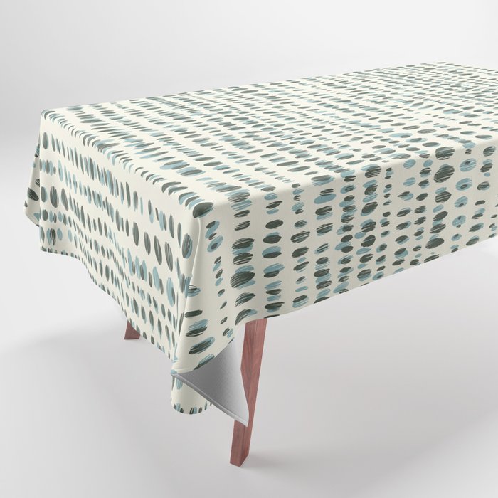 Wildlife Safari Dots blue Tablecloth Gallery Image 1