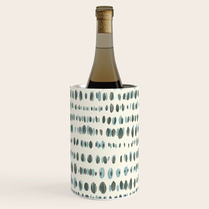 Wildlife Safari Dots blue Wine Chiller Gallery Image 2