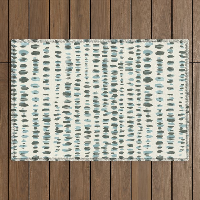 Wildlife Safari Dots blue Outdoor Rug Gallery Image 1