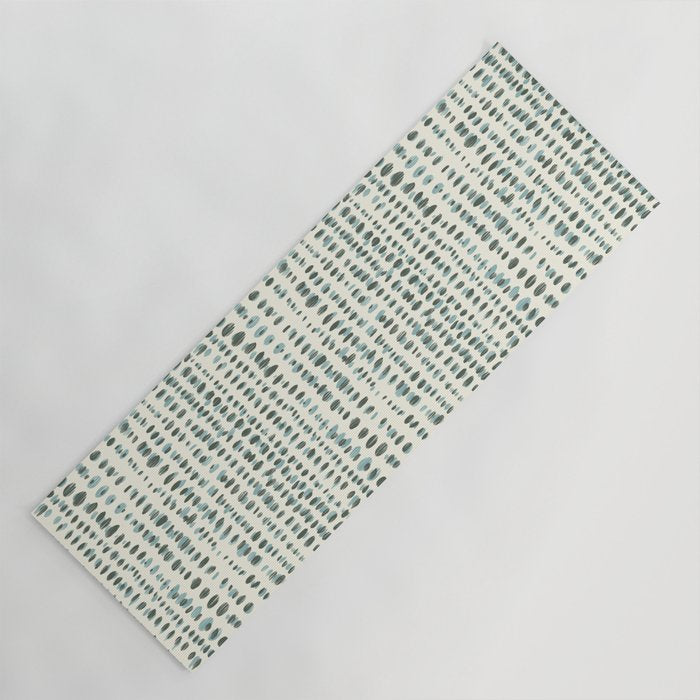 Wildlife Safari Dots blue Yoga Mat Gallery Image 1
