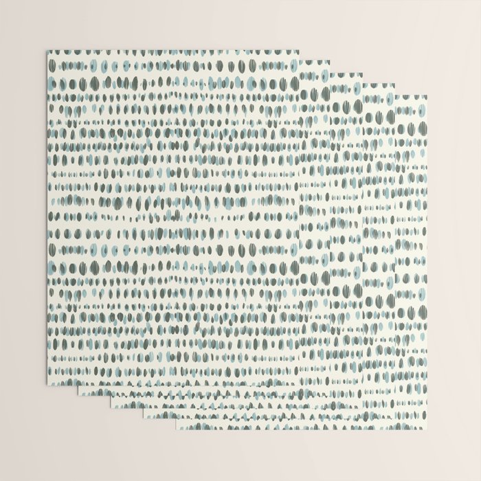 Wildlife Safari Dots blue Wrapping Paper Gallery Image 3