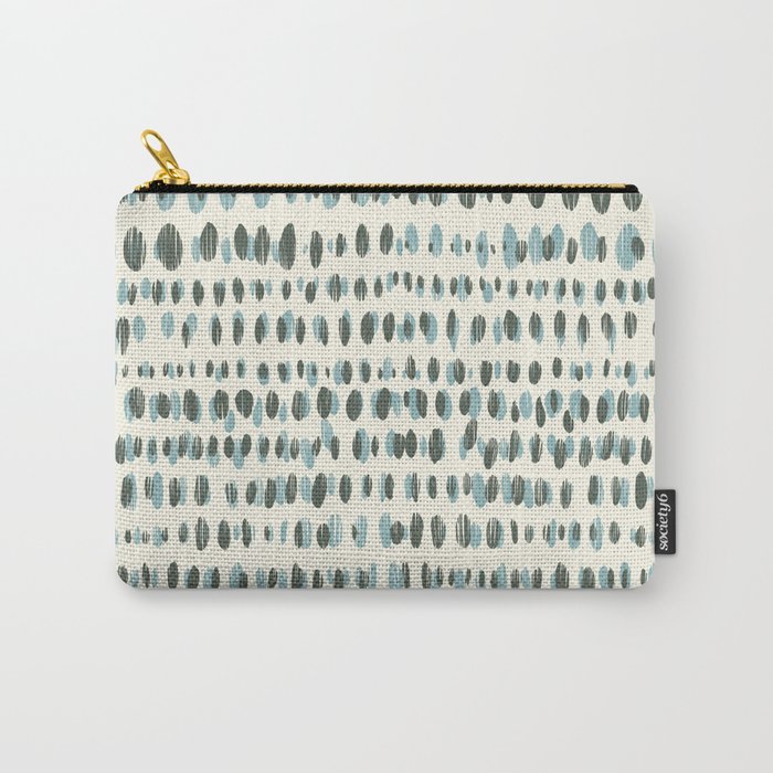 Wildlife Safari Dots blue Carry All Pouch Gallery Image 1