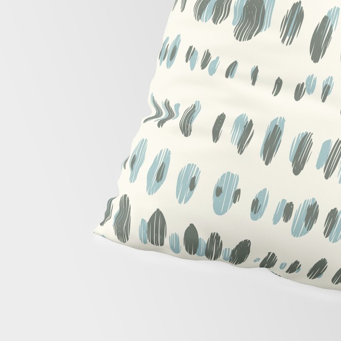 Wildlife Safari Dots blue Pillow Sham Gallery Image 4