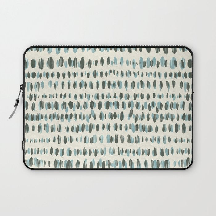 Wildlife Safari Dots blue Laptop Sleeve Gallery Image 1