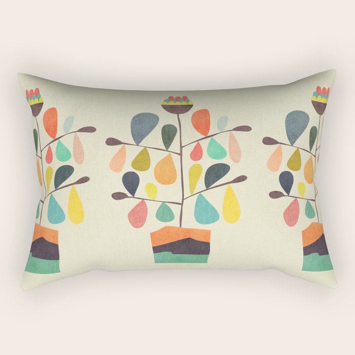 Potted Plant 4 Rectangular Pillow Gallery Image 1
