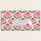 Pink and Red Daisy Desk Mat Gallery Image 1