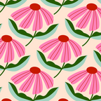 Pink and Red Daisy Coffee Mug Gallery Image 2