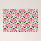 Pink and Red Daisy Welcome Mat Gallery Image 1
