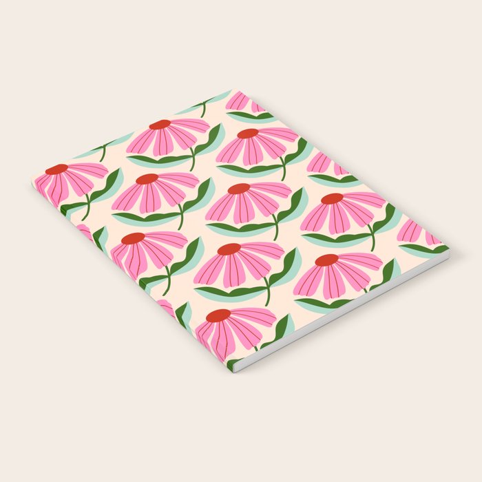 Pink and Red Daisy Notebook Gallery Image 1