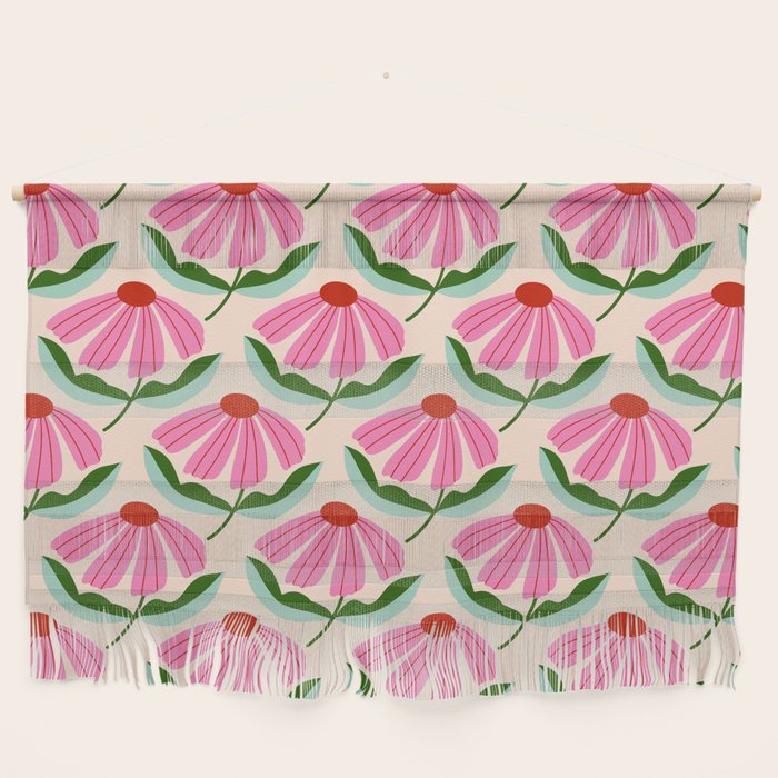 Pink and Red Daisy Wall Hanging Gallery Image 1