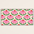 Pink and Red Daisy Desk Mat Gallery Image 3