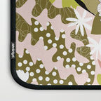 Maximalist Boho Floral Pattern 2. Olive & Blush Laptop Sleeve Gallery Image 3
