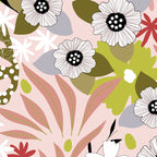 Maximalist Boho Floral Pattern 2. Olive & Blush Coffee Mug Gallery Image 2