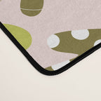 Maximalist Boho Floral Pattern 2. Olive & Blush Desk Mat Gallery Image 4
