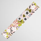 Maximalist Boho Floral Pattern 2. Olive & Blush Table Runner Gallery Image 3