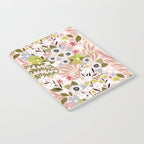 Maximalist Boho Floral Pattern 2. Olive & Blush Notebook Gallery Image 2