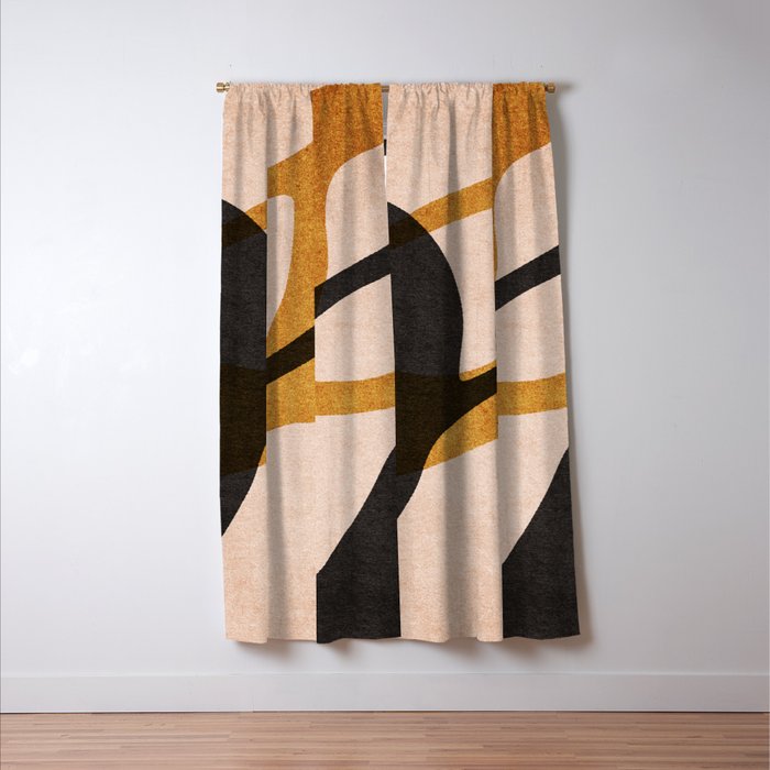 ABSTRACT ALPHABET / Script S Window Curtain Gallery Image 3