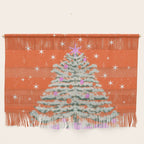 Seasons Greetings Snowy Christmas Tree with Presents Wall Hanging Gallery Image 1
